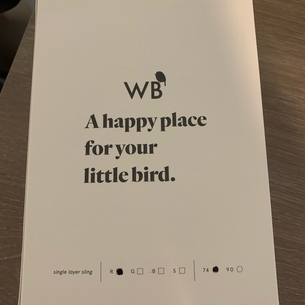 Wild Bird ring sling - chickadee